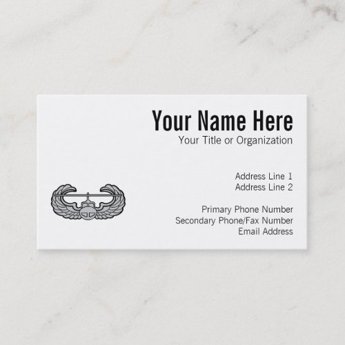 Air Assault Badge Business Card