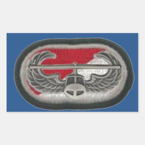 AIR ASSAULT BADGE ON 133 CAVALRY OVAL STICKERS