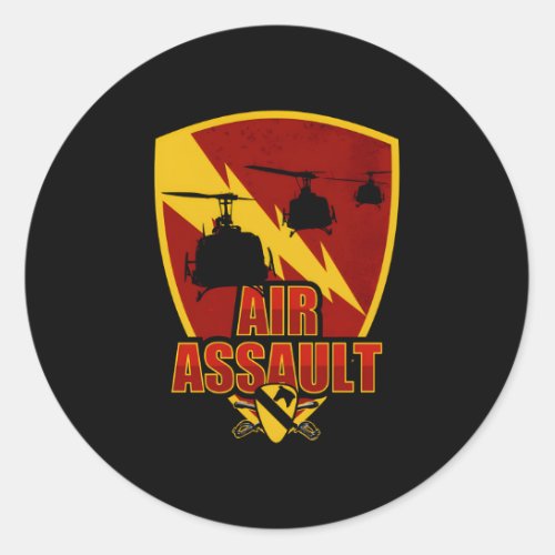 Air Assault Patch Classic Round Sticker