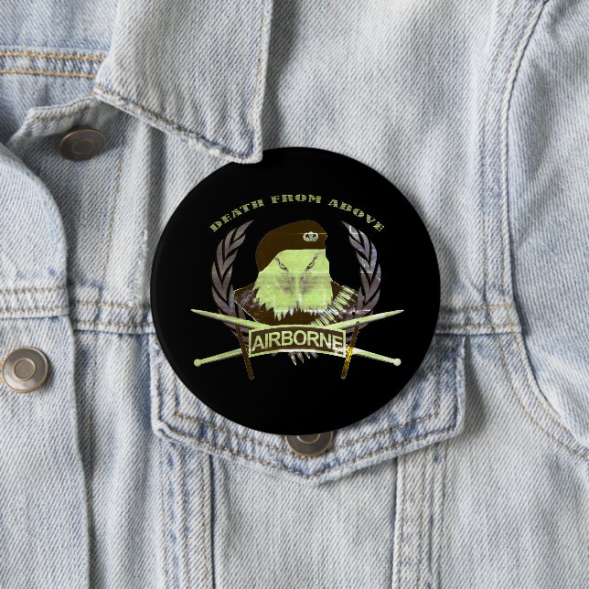 Air assault units military insignia style button (In Situ)