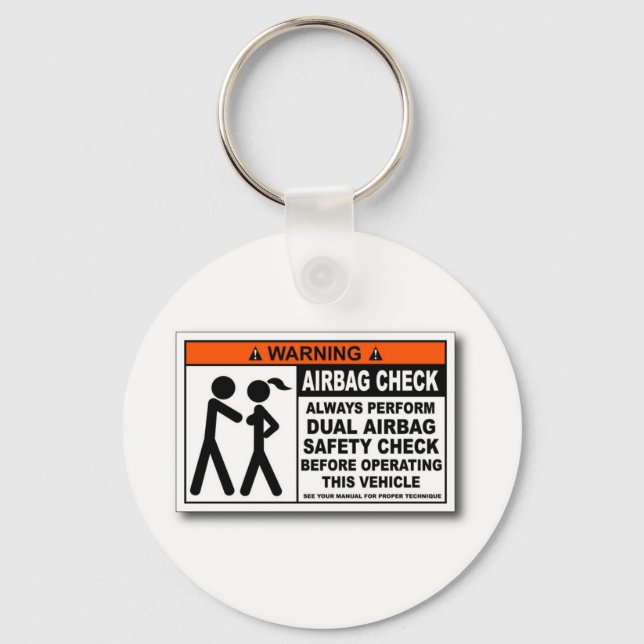 Air bag check keychain (Front)