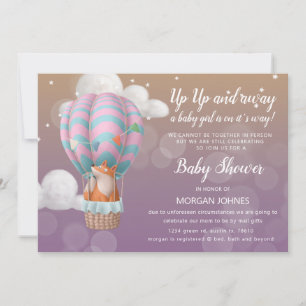 air balloon animals Baby Shower by mail invitation