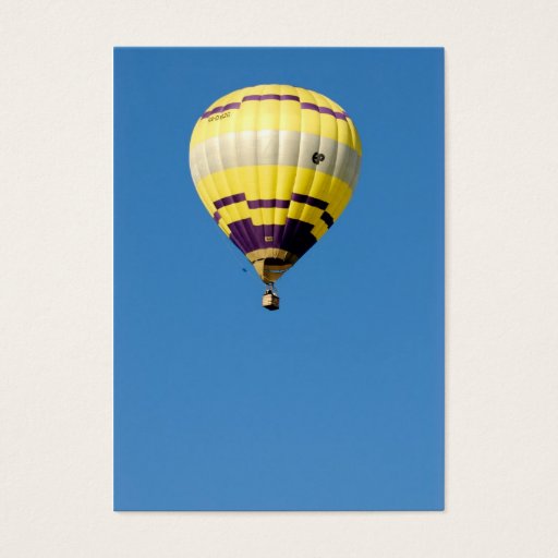 Customizable Air-balloon in blue sky business card template