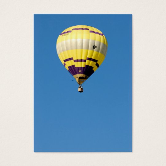 Air-balloon in blue sky business card