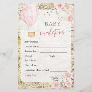 Air Balloon Isn't she Onerderful Baby Predictions