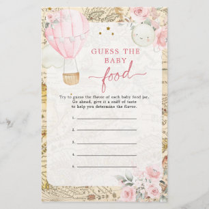 Air Balloon Isn't she Onerderful Guess Baby Food