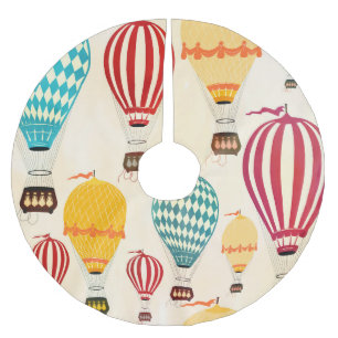 Air balloon: playful pattern design. brushed polyester tree skirt