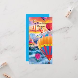 Air Balloons, colorful and Sceneic Card