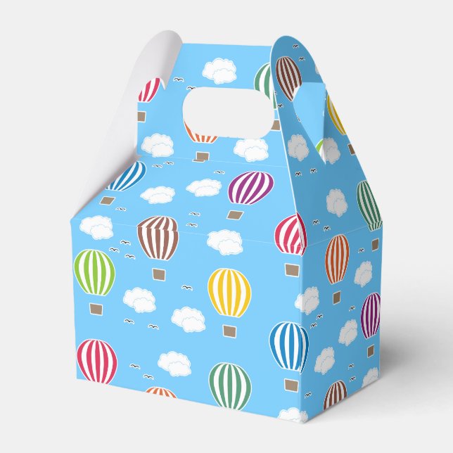 Air Balloons Pattern Favor Boxes (Back Side)