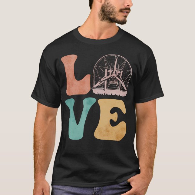 Air Boat Airboat Airboating Love T-Shirt (Front)