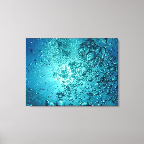 air_bubbles_230014 WATER BUBBLES OCEAN UNDERWATER Canvas Print