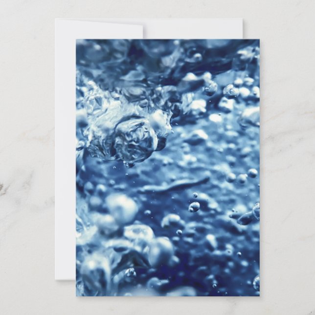Air bubbles, Underwater Bubbles, Abstract bubbles Save The Date (Front)