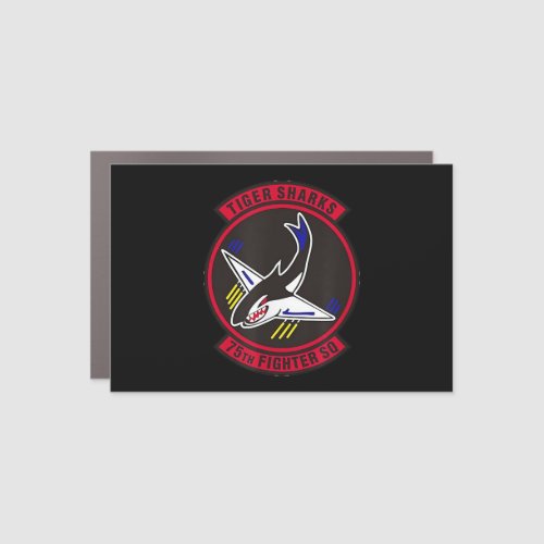 Air Ce 75th Fighter Squadron Insignia Tiger Sharks Car Magnet