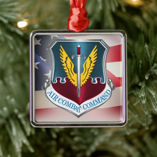Air Combat Command ââœACCâ Christmas Metal Ornament