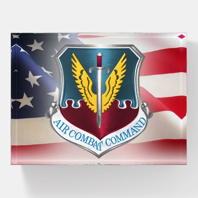 Air Combat Command –“ACC” Paperweight (Front)