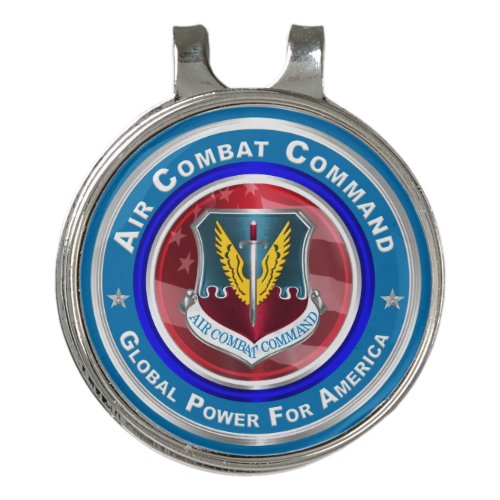Air Combat Command  Golf Hat Clip