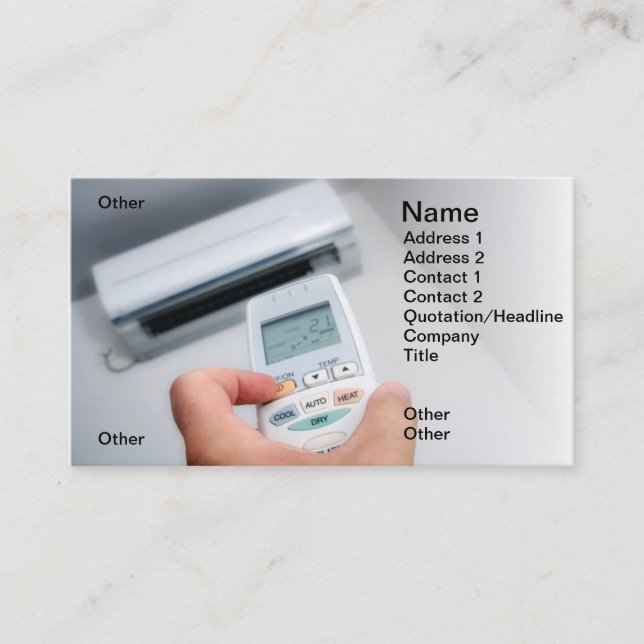 Air-Conditioner Business Card (Front)