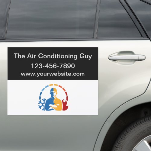 Air Conditioner Services Car Signs