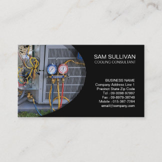 Air Conditioning Cooling Compressor Business Card
