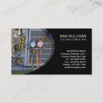 Air Conditioning Cooling Compressor Business Card by businesscardsstore at Zazzle