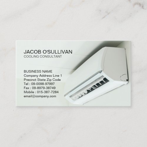 Air Conditioning Heating Cooling Business Card