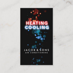 Air Conditioning Heating Cooling Business Card