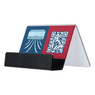 Air Conditioning HVAC Desk Business Card Holder