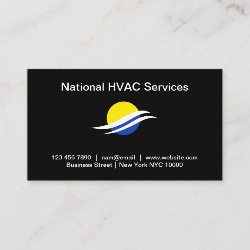 Air Conditioning HVAC Services Business Card