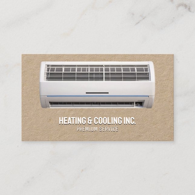 Air Conditioning Kraft Business Card (Front)