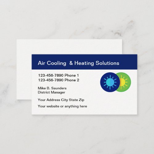 Air Conditioning Service Businesscards Business Ca Business Card