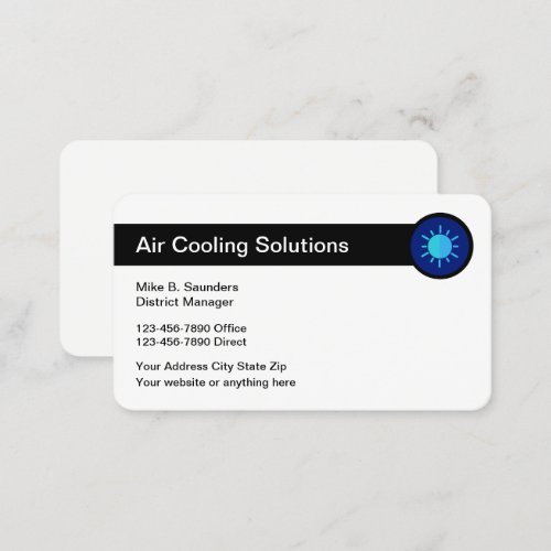 Air Conditioning Service Businesscards Business Card