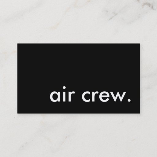Customizable air crew. business cards