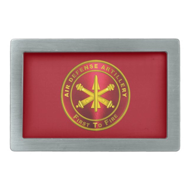 Air Defense Artillery ADA Belt Buckle (Front)