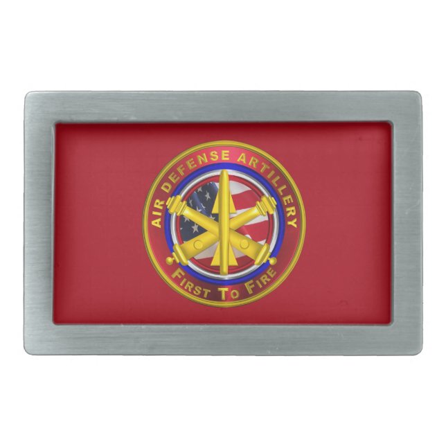 Air Defense Artillery ADA Belt Buckle (Front)