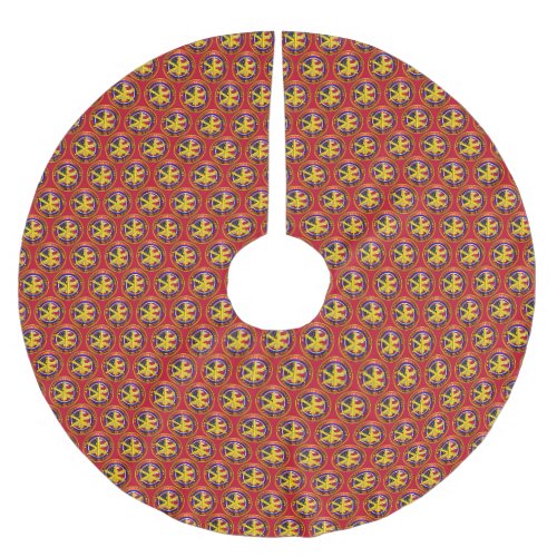 Air Defense Artillery ADA Brushed Polyester Tree Skirt