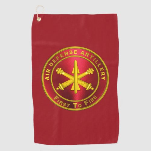 Air Defense Artillery ADA Golf Towel