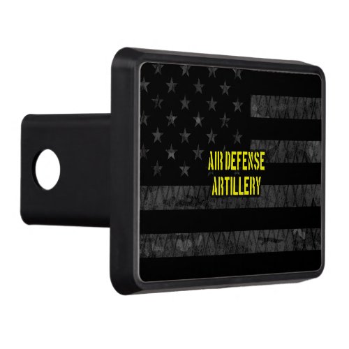 Air Defense Artillery Subdued American Flag Hitch Cover