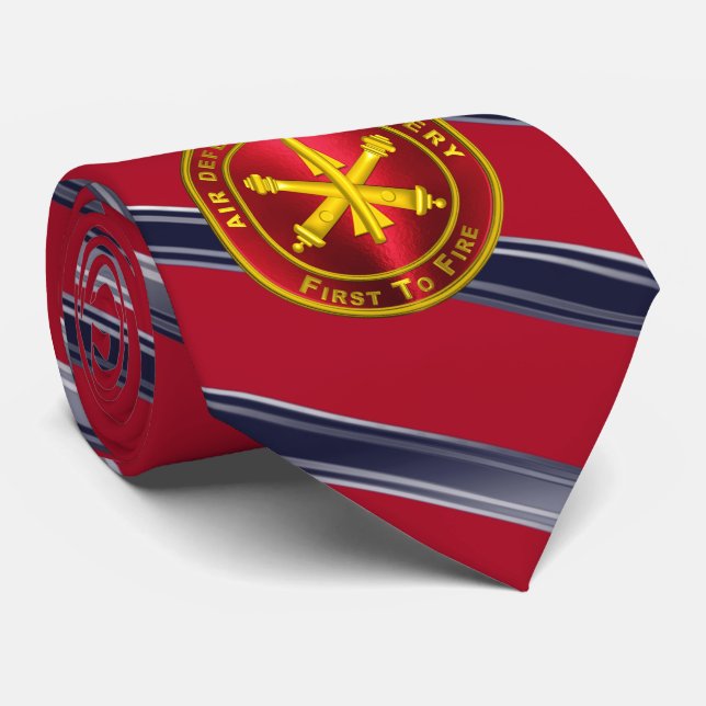 Air Defense Artillery Veteran Neck Tie (Rolled)
