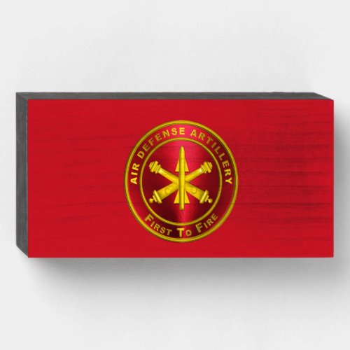 Air Defense Artillery Veteran Wooden Box Sign