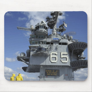 Air department Sailors test the sprinkler syste Mouse Pad