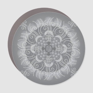 Air Element Destruction Mandala Car Magnet