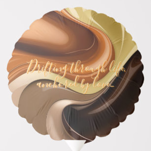 Air-filled balloon in stylish graphic