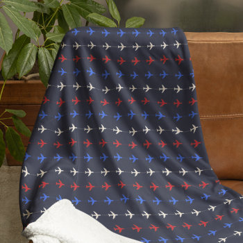 Air Fly Aero Airlines Airplanes Fleece Blanket by mixedworld at Zazzle
