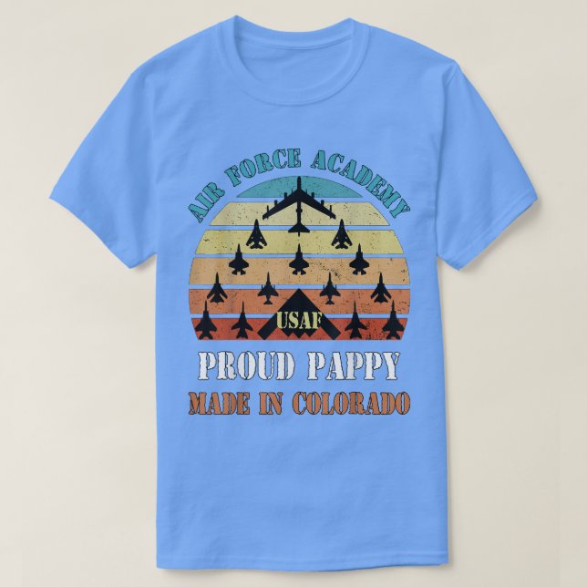 Air Force Academy Daddy And Daughter Proud USAF Pa T-Shirt (Design Front)