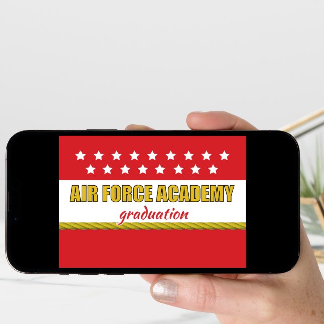 Air Force Academy Graduation Congratulations Stars Card (Front Digital)