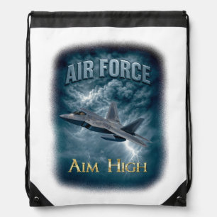 Air Force Aim High Drawstring Backpack