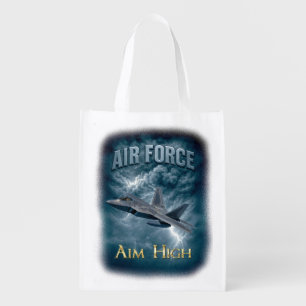 Air Force Aim High Grocery Bag