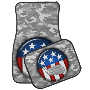 Air Force Airforce Emblem Camo Camouflage #1 Car Mat