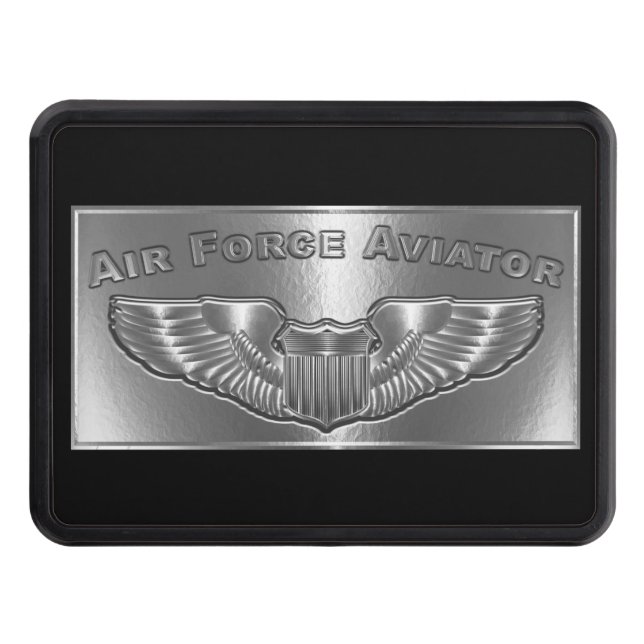 Air Force Aviator Wings Hitch Cover (Front)
