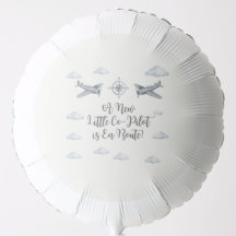 Air Force Baby Shower Balloon Little Co-Pilot